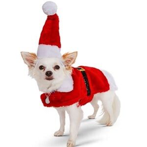 NWT 2 piece Santa Dog Suit XS